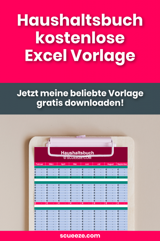 Haushaltsbuch Excel Vorlage